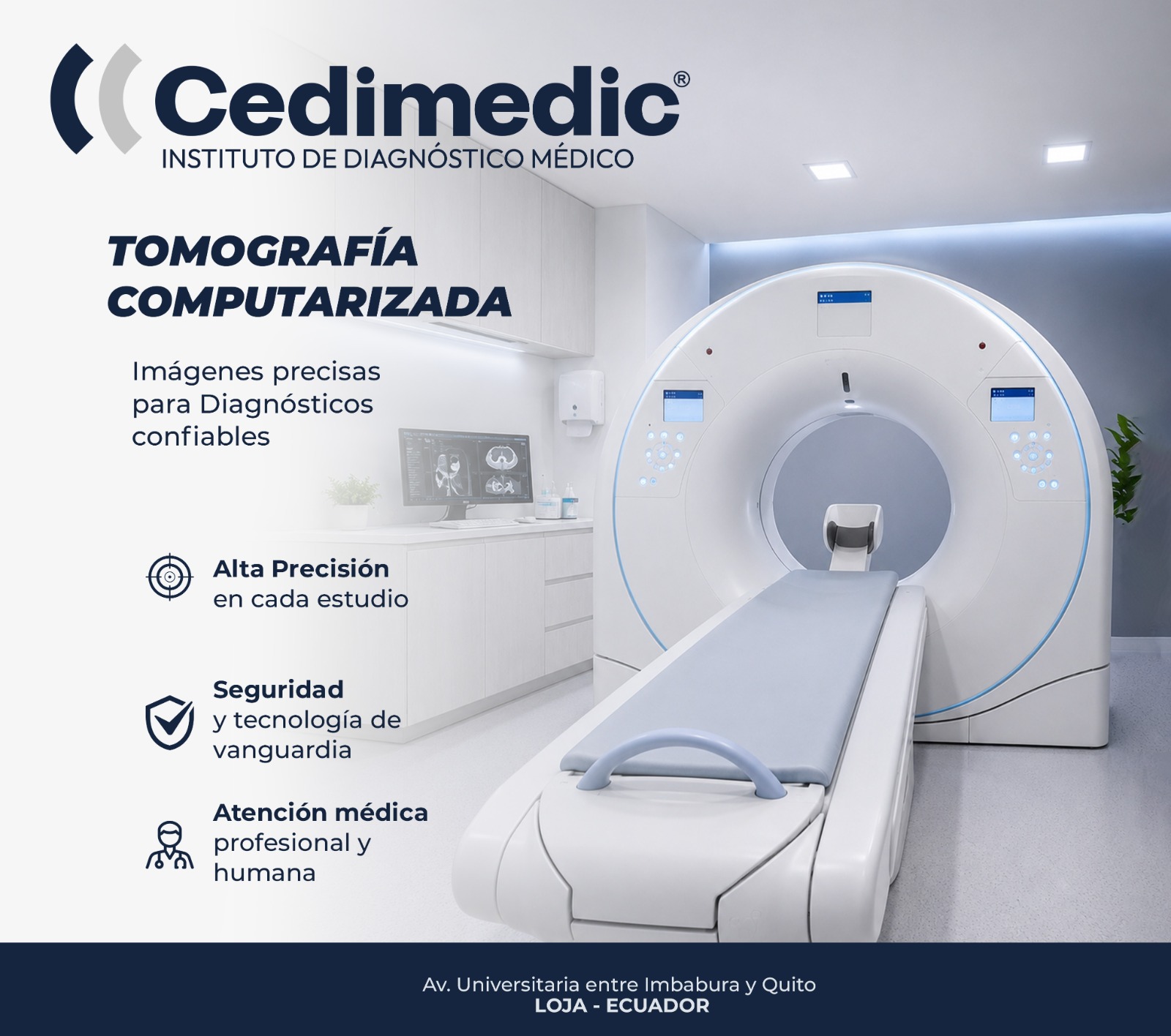 Tomografía computarizada en Cedimedic