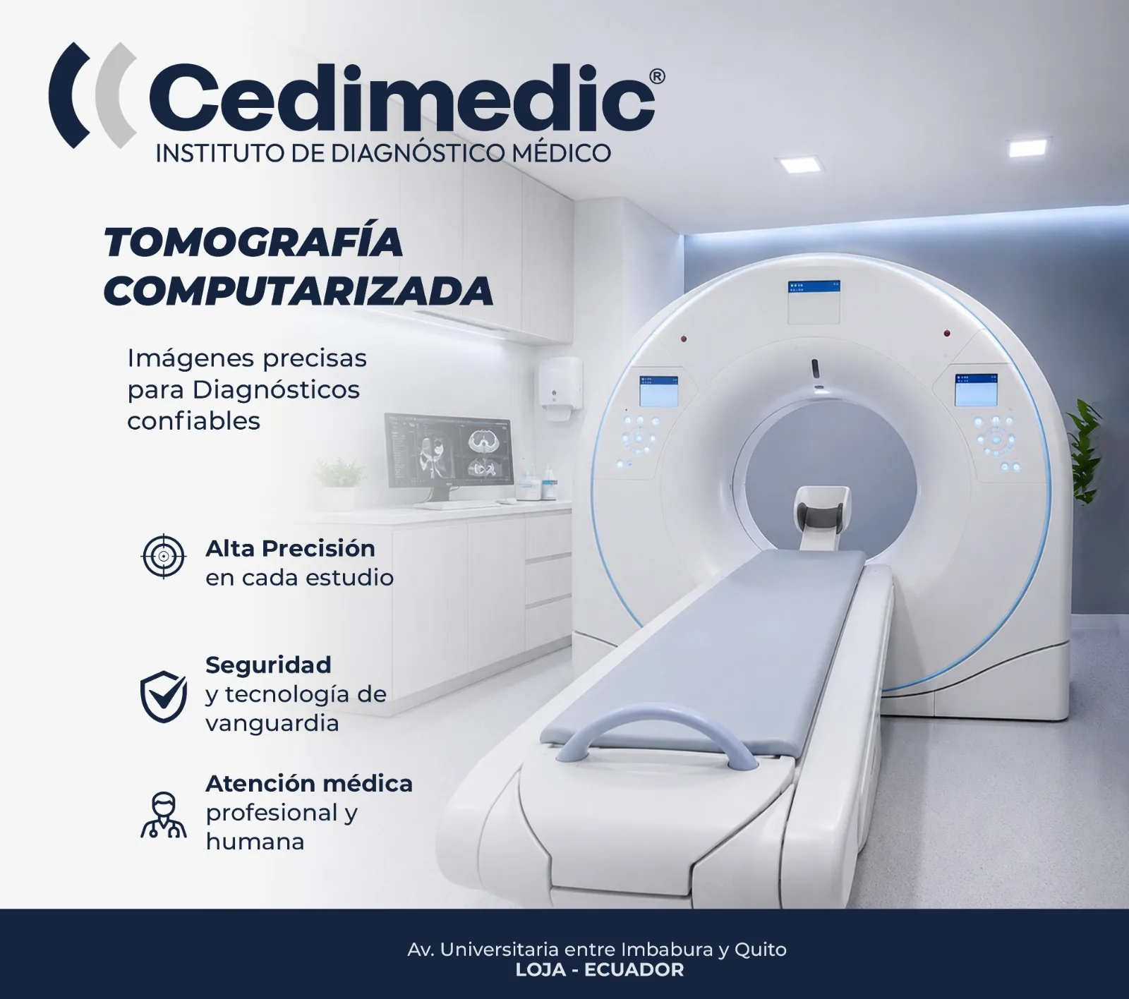 Tomografía computarizada en Cedimedic